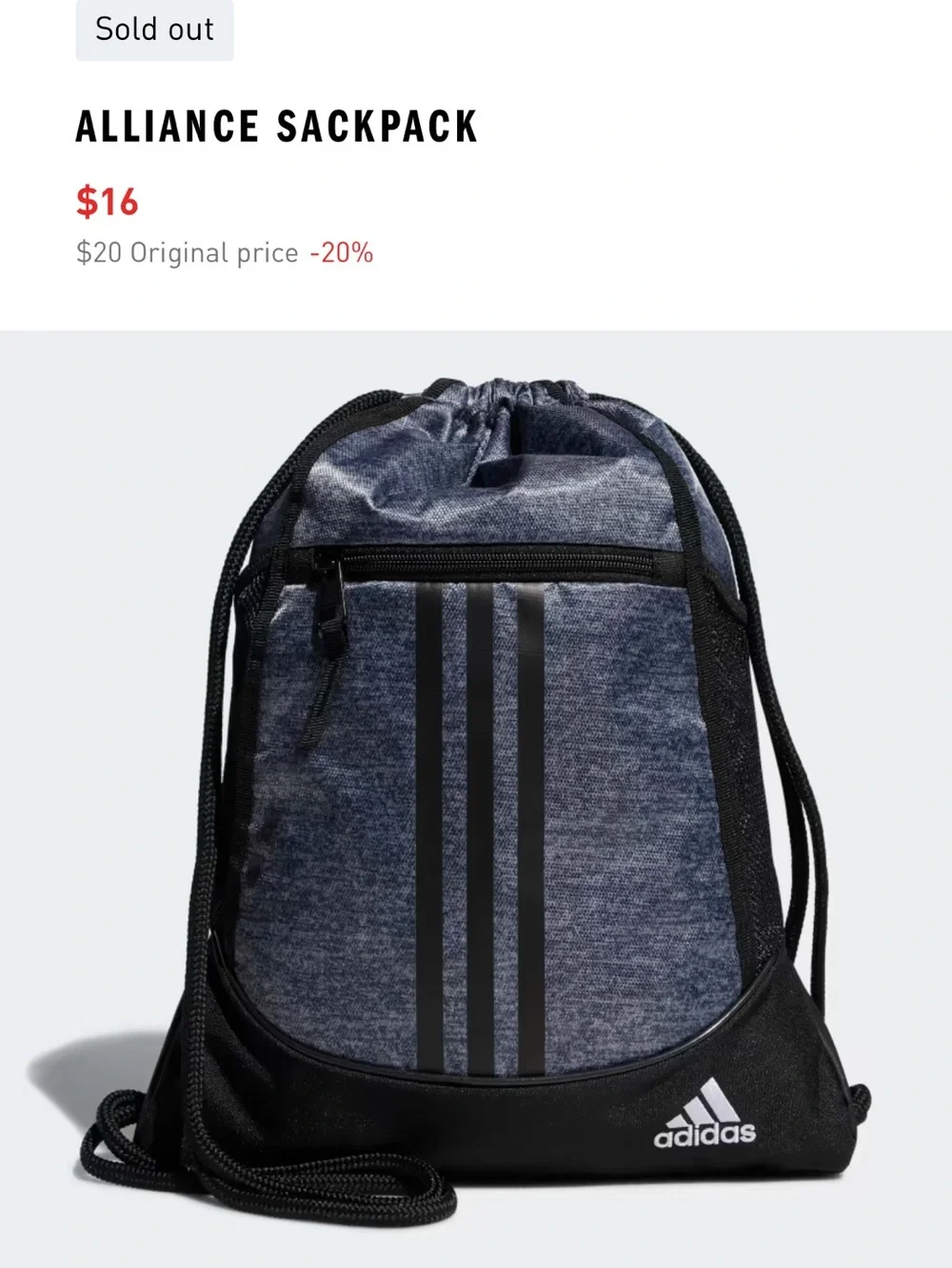 Adidas Alliance Sackpack